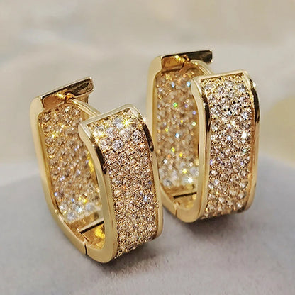 Pendientes-De-Aro-De-Zirconia-Cubica-2-Piezas-dorado-anillo-4