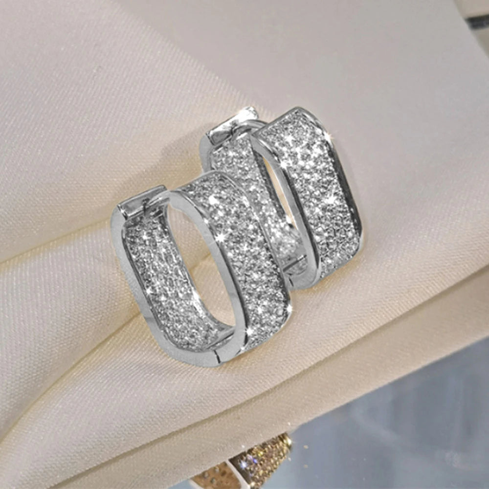 Pendientes-De-Aro-De-Zirconia-Cubica-2-Piezas-plata-anillo