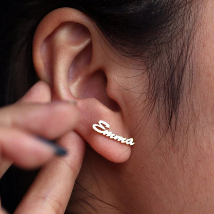 Pendientes con Nombre Personalizado - 2 piezas